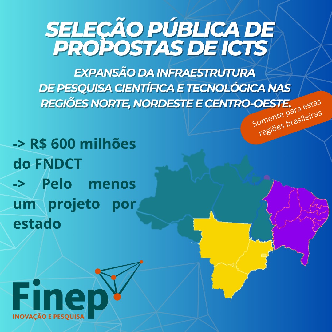 CHAMADA PÚBLICA MCTI/FINEP/FNDCT PROINFRA DESENVOLVIMENTO REGIONAL 2024